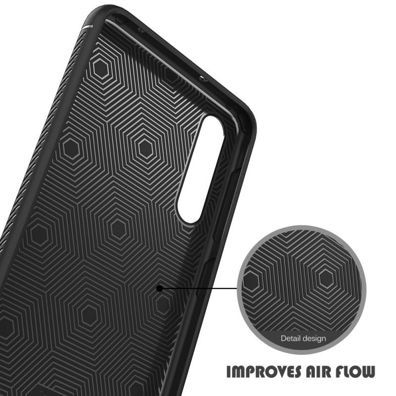 Kuori Huawei P20 Pro Punainen Ensiluokkainen Nahkaefekti