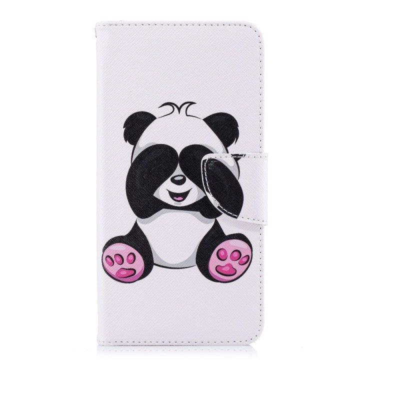 Nahkakotelo Huawei P20 Pro Puhelinkuoret Hauska Panda