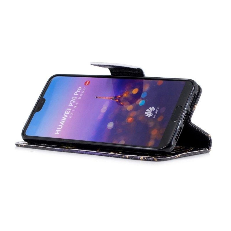 Nahkakotelo Huawei P20 Pro Puhelinkuoret Taika Perhonen