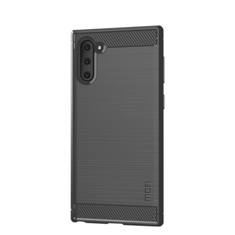 Case Kuoret Samsung Galaxy Note 10 Harmaa Musta Puhelinkuoret Mofi Harjattu Hiilikuitu