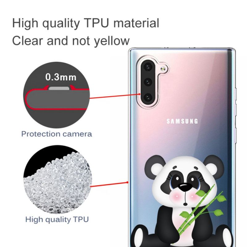 Case Kuoret Samsung Galaxy Note 10 Puhelinkuoret Läpinäkyvä Surullinen Panda