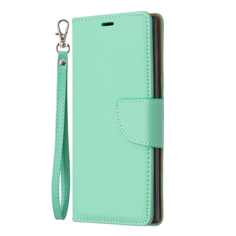 Flip Case Samsung Galaxy Note 10 Musta Litsi Vino Läppä