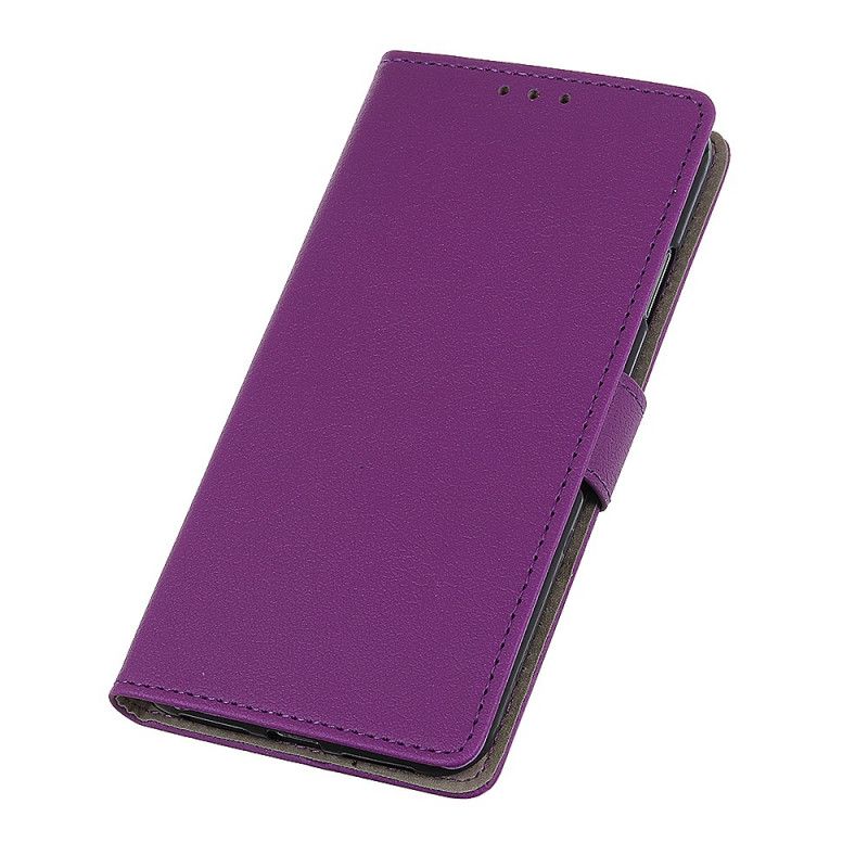 Flip Case Samsung Galaxy Note 10 Violetti Vaaleanpunainen Nahkajäljitelmän Laatu