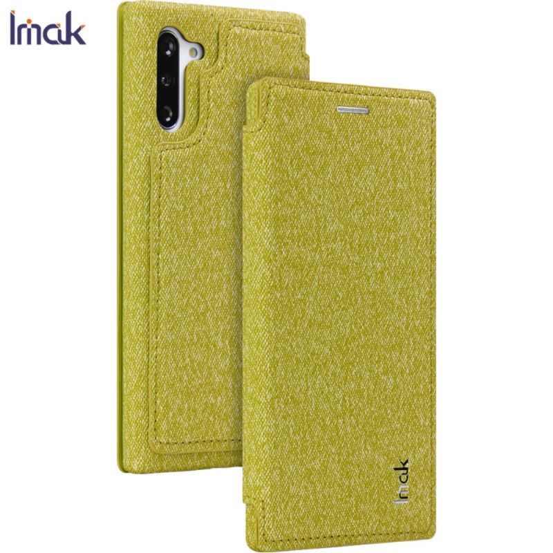 Flip Kotelot Samsung Galaxy Note 10 Keltainen Punainen Imak Irrotettava Kuori