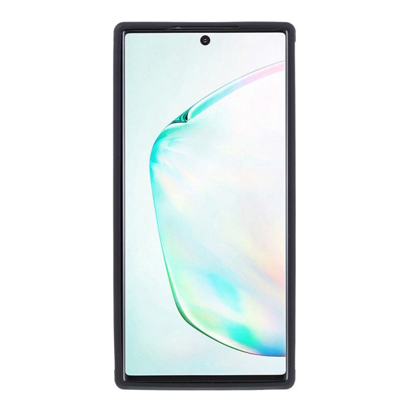 Kuori Samsung Galaxy Note 10 Musta Hybridisilikonivanteen Muotoilu