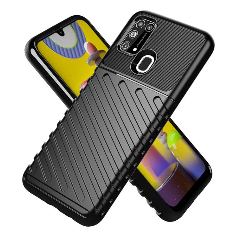 Case Kuoret Samsung Galaxy M31 Vihreä Musta Puhelinkuoret Ukkosarja