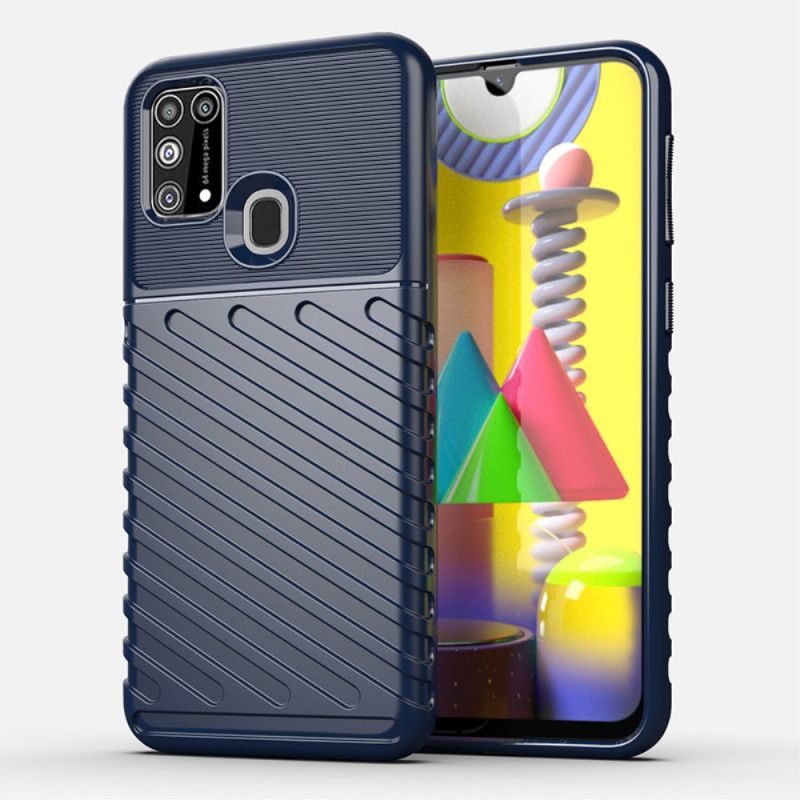 Case Kuoret Samsung Galaxy M31 Vihreä Musta Puhelinkuoret Ukkosarja