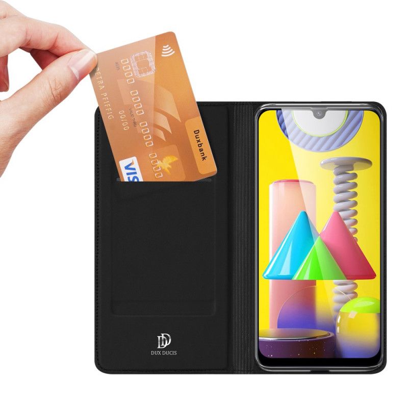 Flip Kotelot Samsung Galaxy M31 Kulta Musta Puhelinkuoret Pro Dux Ducis -Iho