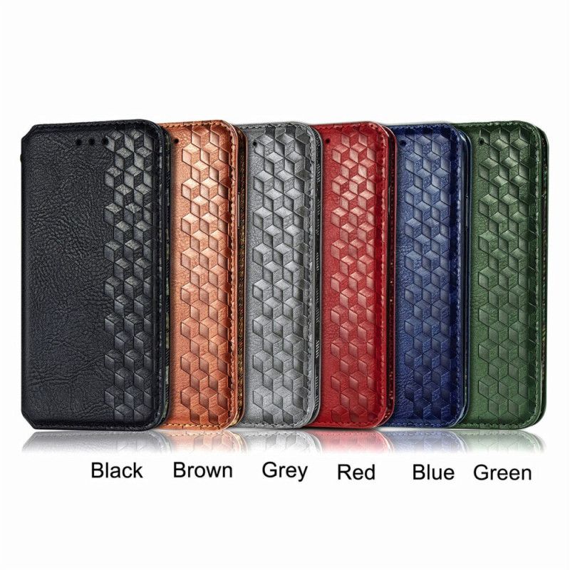 Flip Kotelot Motorola Edge 20 Leather Effect Diamond Texture