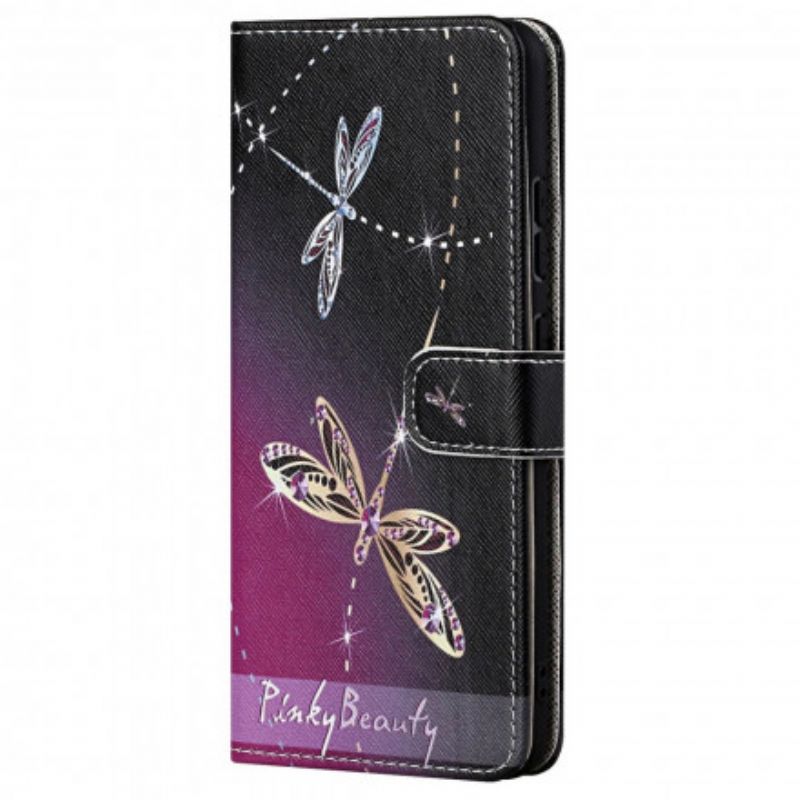 Flip Kotelot Motorola Edge 20 Strappy Dragonflies