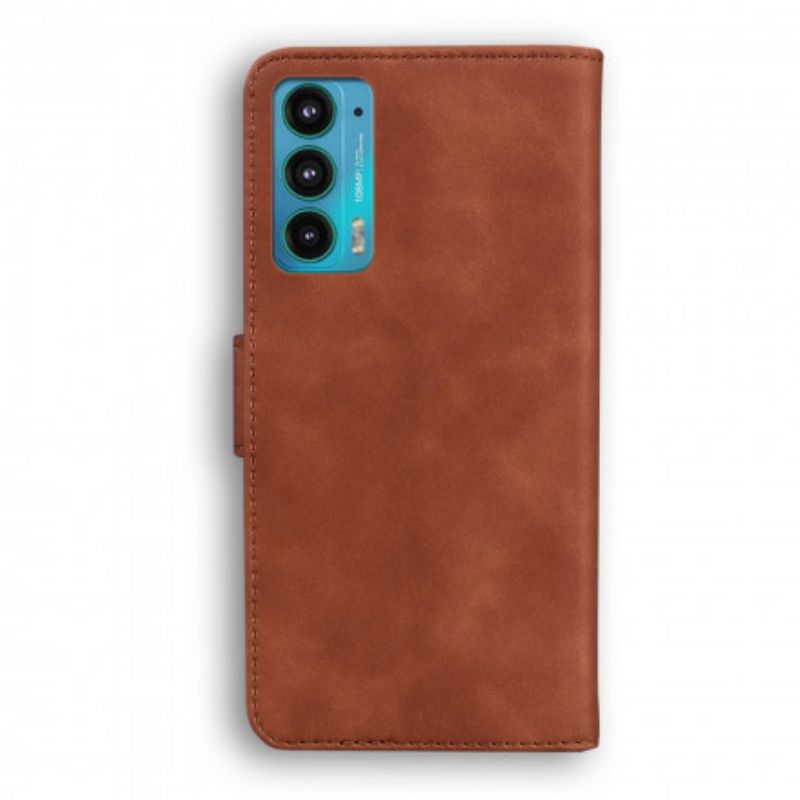 Flip Kotelot Motorola Edge 20 Style Leather Vintage Couture Suojakuori