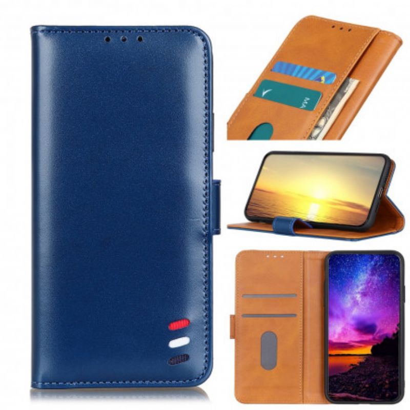 Flip Kotelot Motorola Edge 20 Tricolor Leather Effect