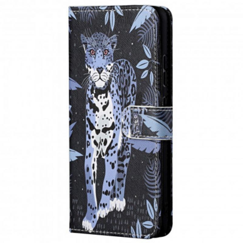 Kotelot Motorola Edge 20 Puhelinkuoret Leopard Strappy