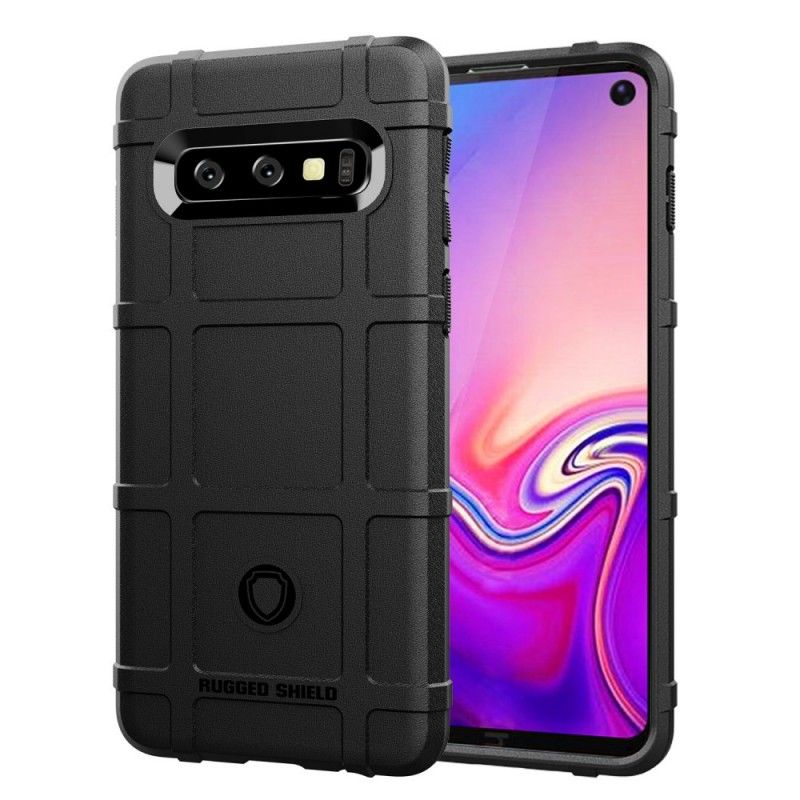 Case Kuoret Samsung Galaxy S10 Harmaa Musta Puhelinkuoret Kestävä Kilpi