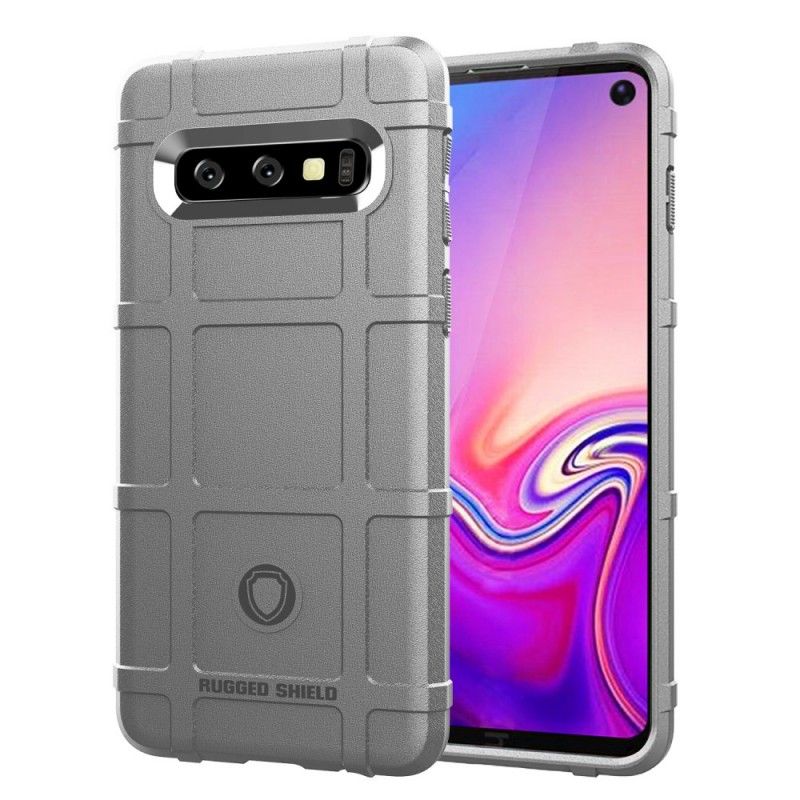 Case Kuoret Samsung Galaxy S10 Harmaa Musta Puhelinkuoret Kestävä Kilpi