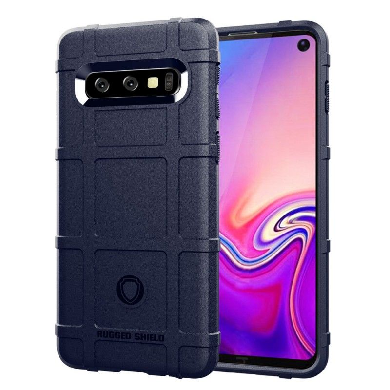 Case Kuoret Samsung Galaxy S10 Harmaa Musta Puhelinkuoret Kestävä Kilpi