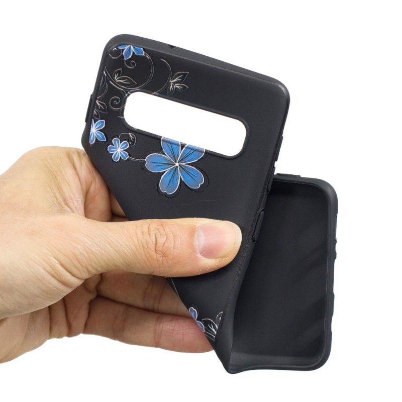 Case Kuoret Samsung Galaxy S10 Puhelinkuoret Sinisiä Kukkia