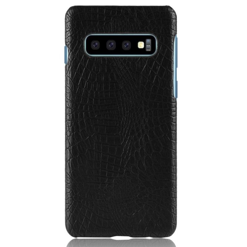 Case Kuoret Samsung Galaxy S10 Punainen Musta Puhelinkuoret Krokotiilin Ihovaikutus