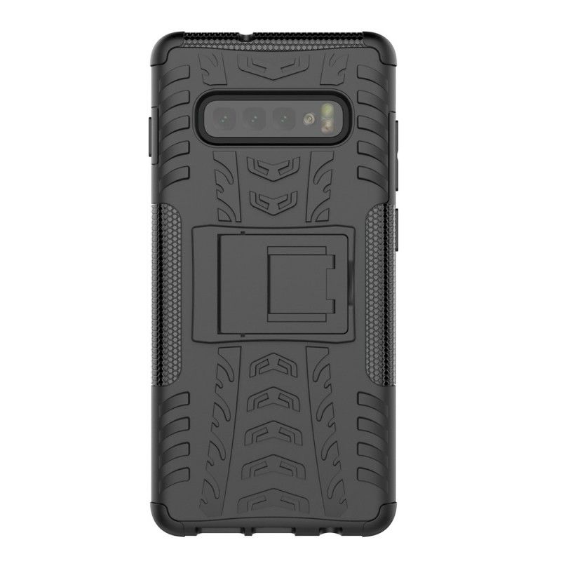 Case Kuoret Samsung Galaxy S10 Valkoinen Musta Puhelinkuoret Erittäin Kestävä