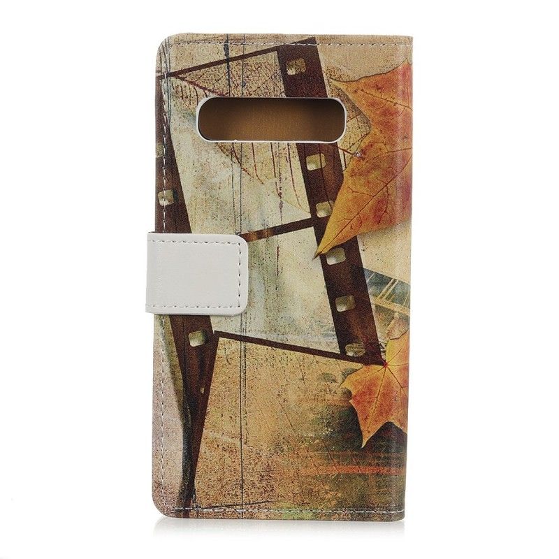 Flip Case Samsung Galaxy S10 Eiffel-Torni Syksyllä