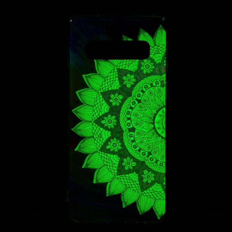 Kuori Samsung Galaxy S10 Fluoresoiva Värillinen Mandala