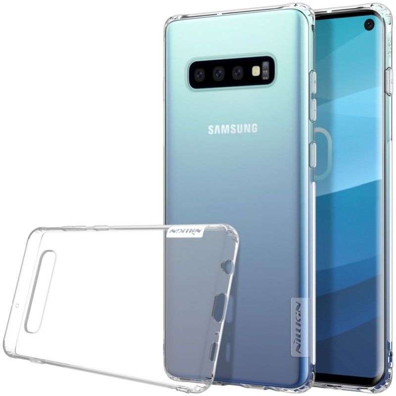 Kuori Samsung Galaxy S10 Kulta Valkoinen Läpinäkyvä Nillkin