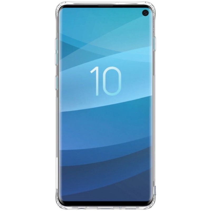 Kuori Samsung Galaxy S10 Kulta Valkoinen Läpinäkyvä Nillkin