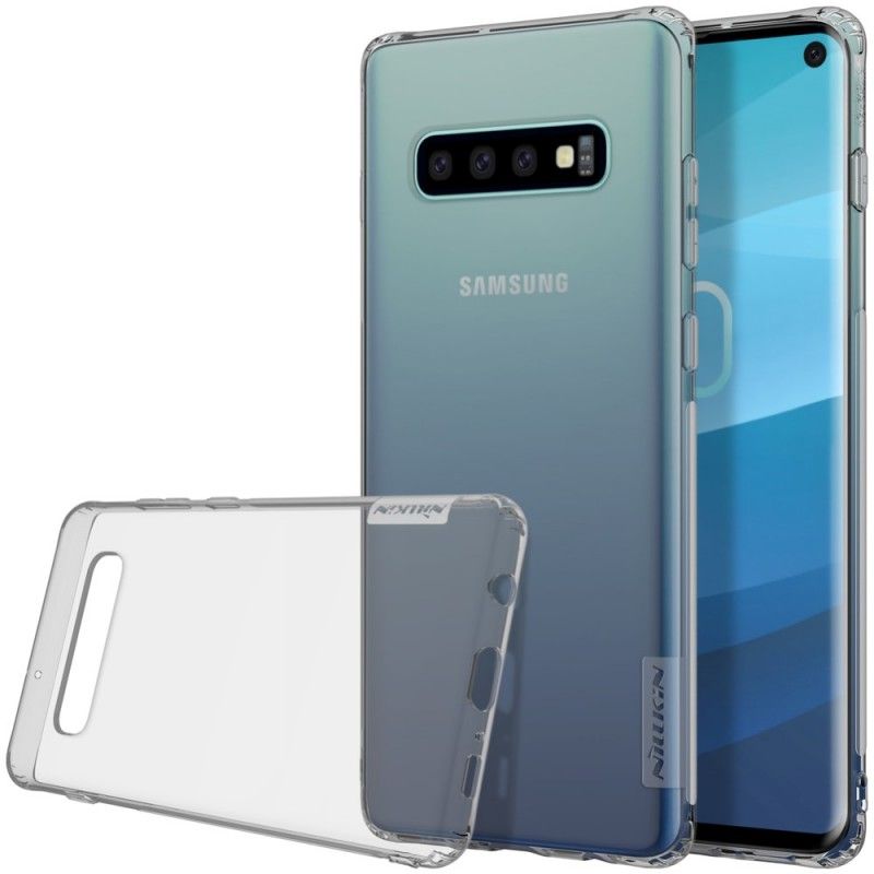 Kuori Samsung Galaxy S10 Kulta Valkoinen Läpinäkyvä Nillkin