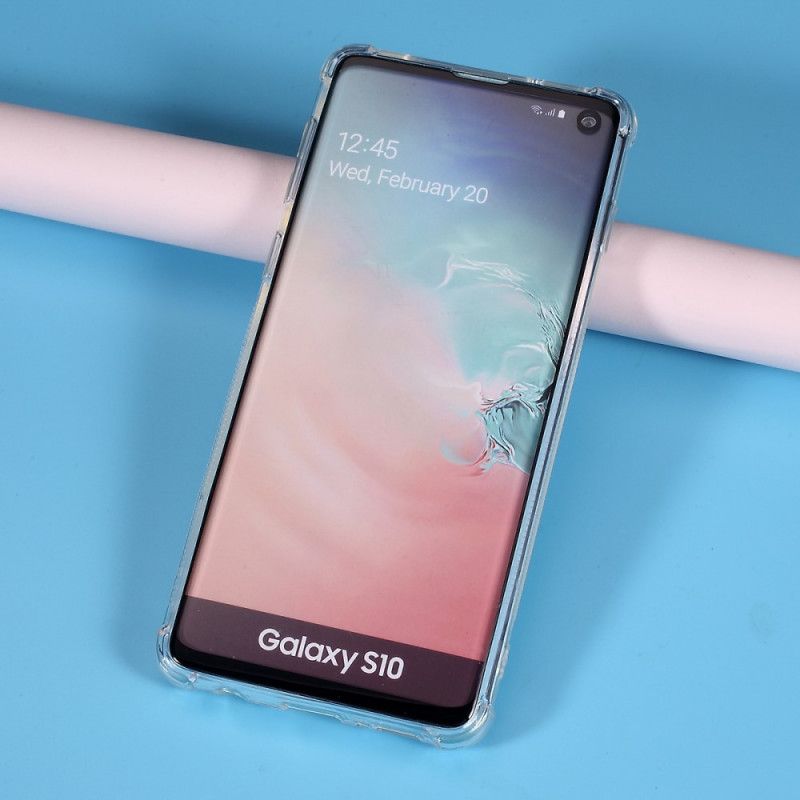 Kuori Samsung Galaxy S10 Läpinäkyvä Korttikotelo Suojakuori