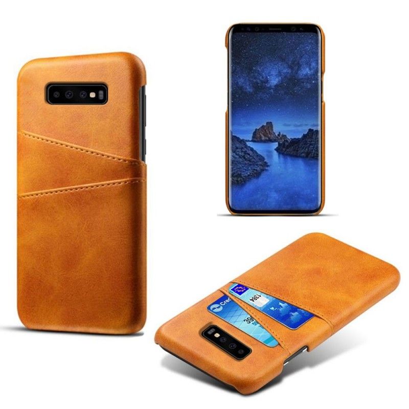 Kuori Samsung Galaxy S10 Punainen Musta Kortin Haltija