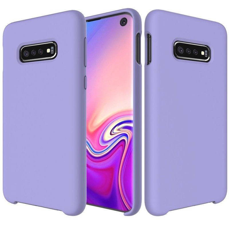 Kuori Samsung Galaxy S10 Valkoinen Musta Matta Silikoni