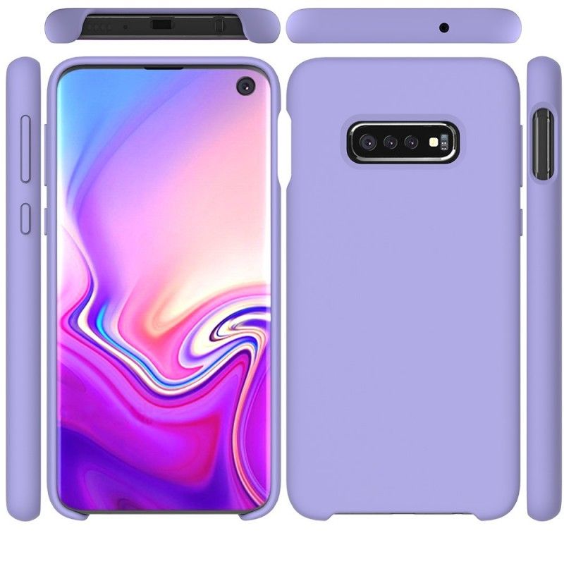 Kuori Samsung Galaxy S10 Valkoinen Musta Matta Silikoni