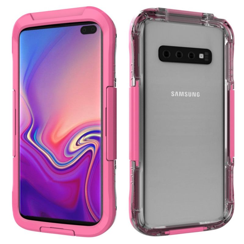 Kuori Samsung Galaxy S10 Valkoinen Musta Vedenpitävä 10 M