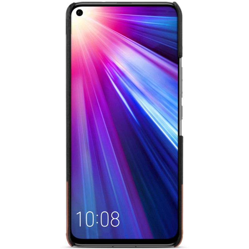 Kuori Honor 20 Pro Punainen Musta Imak Ruiyi -Sarjan Nahkaefekti