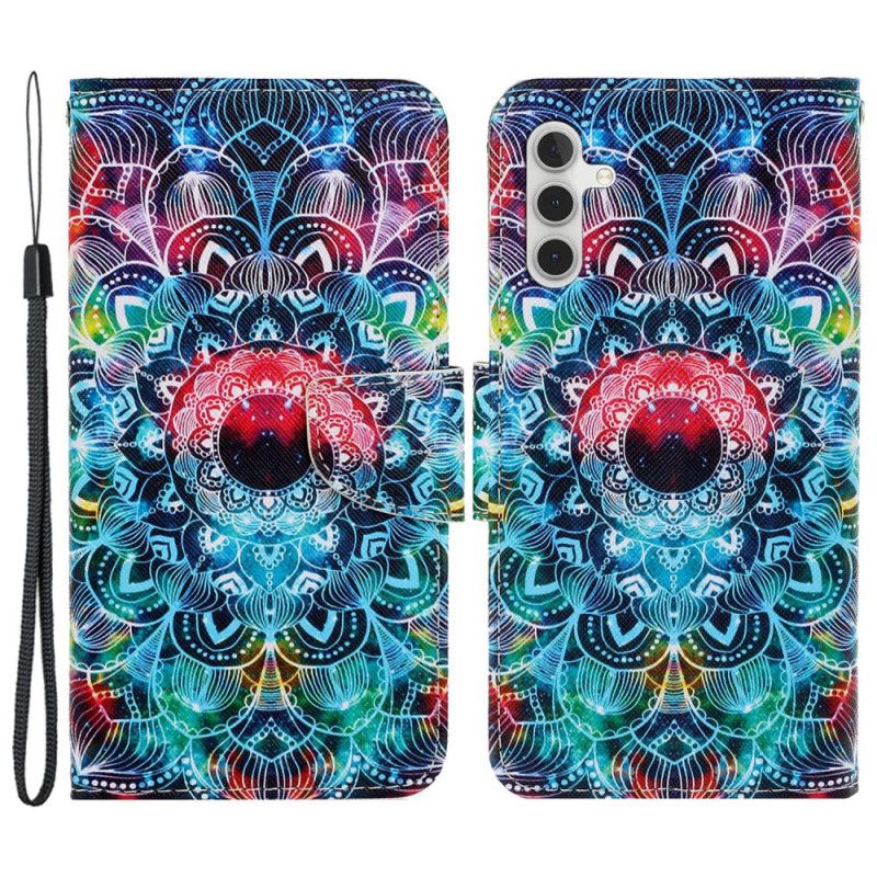 Kotelot Samsung Galaxy A15 5g Upea Mandala Hihnalla Suojakuori