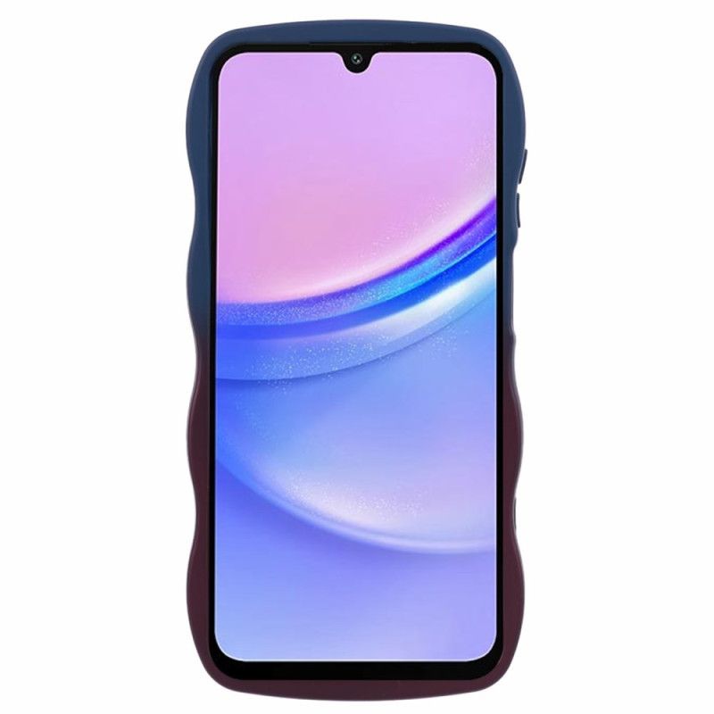 Kuori Samsung Galaxy A15 5g Kaksisävyinen Aaltoileva Silikoni