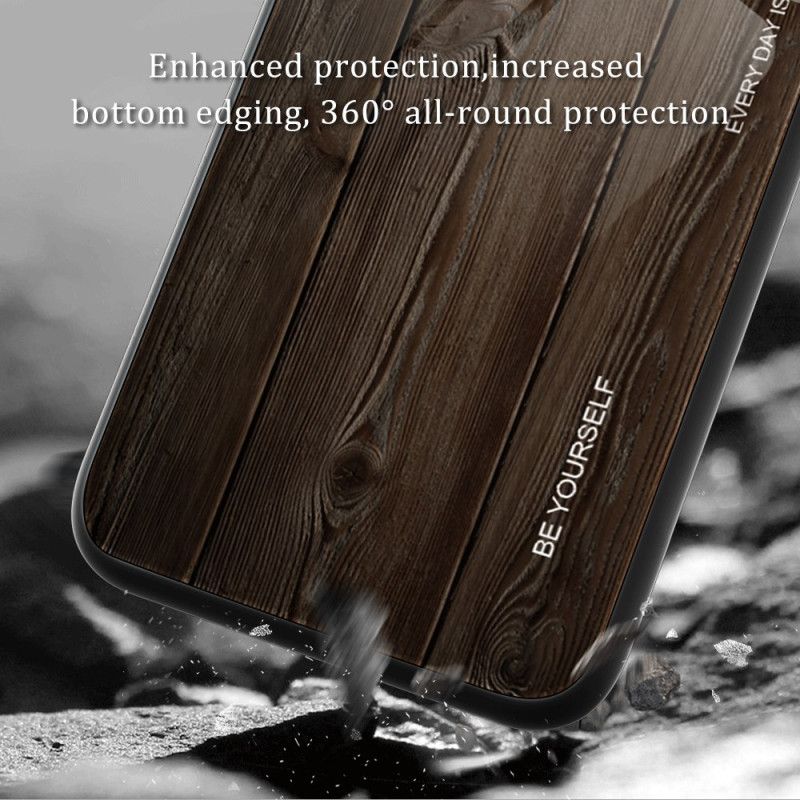 Kuori Samsung Galaxy A15 5g Tempered Glass Wood Design Suojakuori