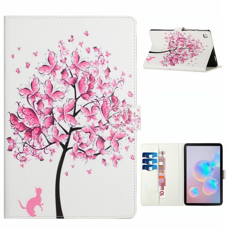 Flip Case Samsung Galaxy Tab A7 Puu Ja Kissa