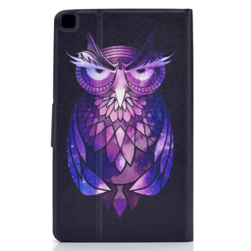 Flip Case Samsung Galaxy Tab A7 Violetti Tummansininen Pöllöt