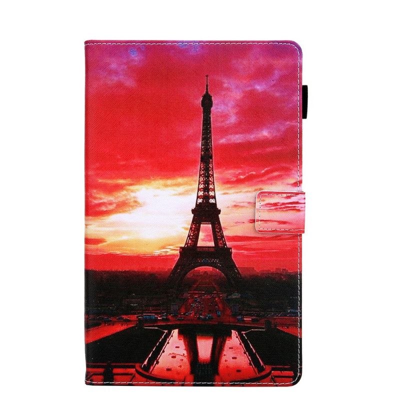 Kotelot Samsung Galaxy Tab A7 Auringonlaskun Eiffel-Torni