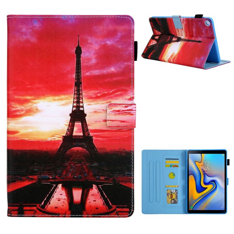 Kotelot Samsung Galaxy Tab A7 Auringonlaskun Eiffel-Torni