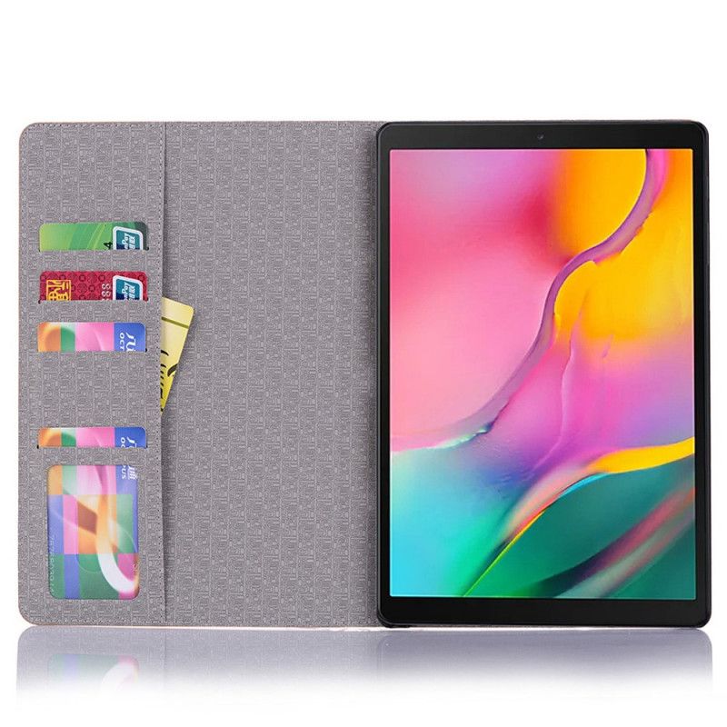 Kotelot Samsung Galaxy Tab A7 Punainen Musta Krokotiilin Ihovaikutus