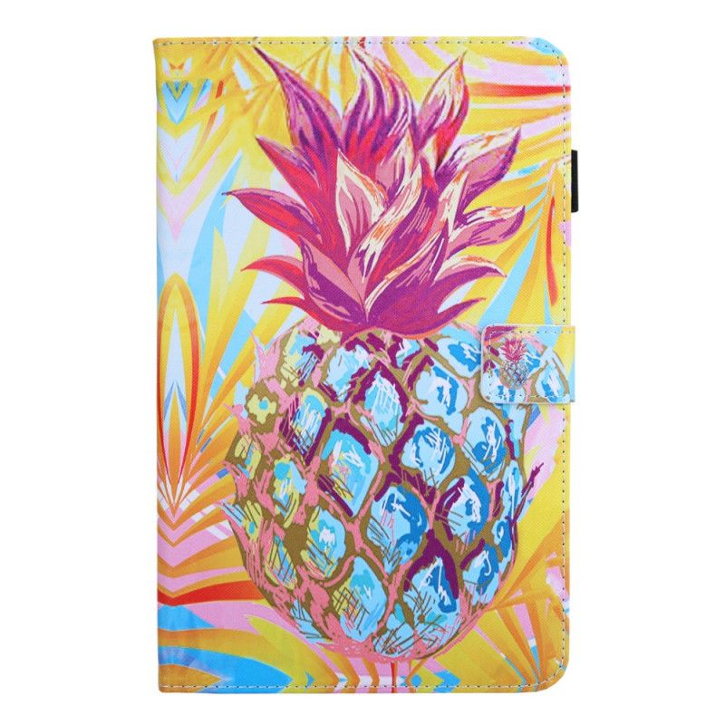 Nahkakotelo Samsung Galaxy Tab A7 Puhelinkuoret Oranssi Ananas