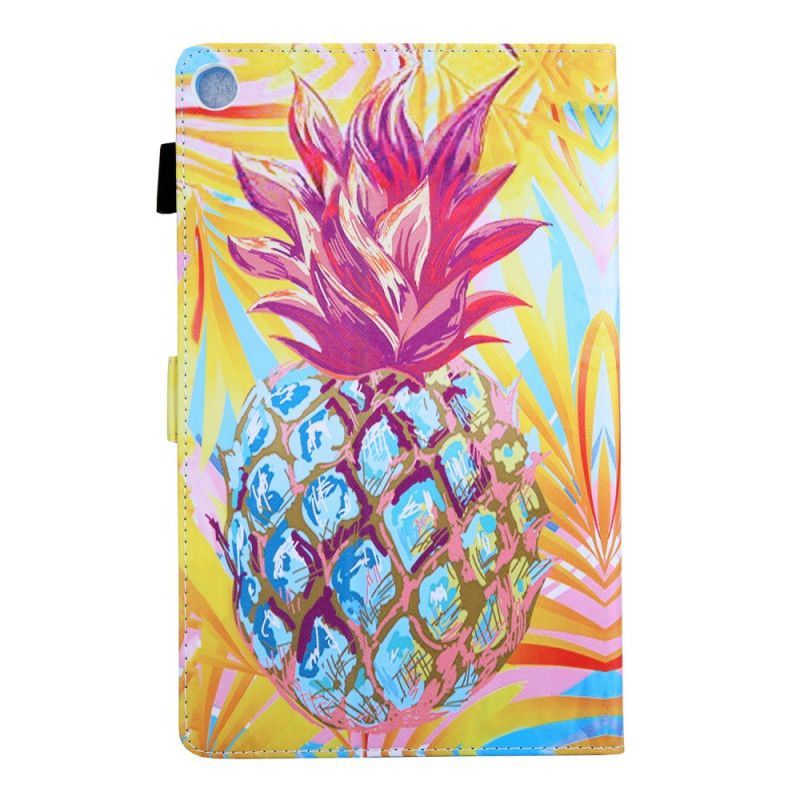 Nahkakotelo Samsung Galaxy Tab A7 Puhelinkuoret Oranssi Ananas