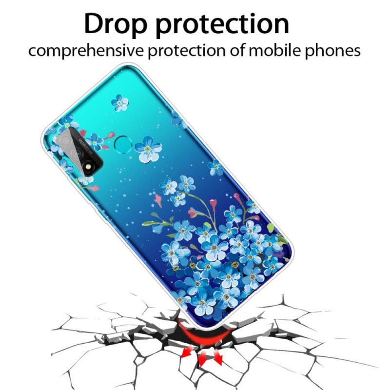 Case Kuoret Huawei P Smart 2020 Puhelinkuoret Kimppu Sinisiä Kukkia