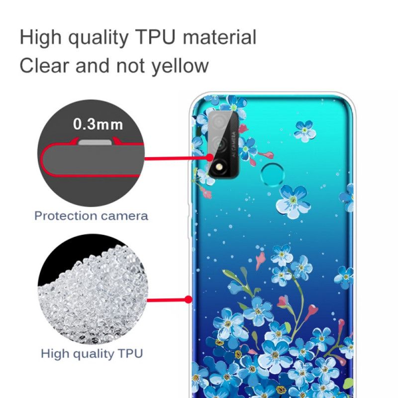 Case Kuoret Huawei P Smart 2020 Puhelinkuoret Kimppu Sinisiä Kukkia