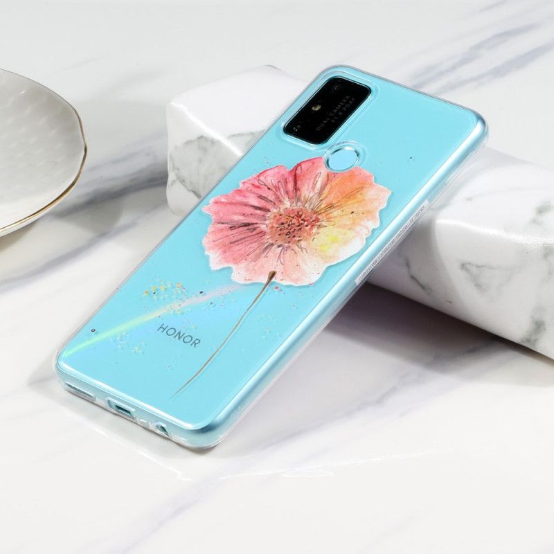 Case Kuoret Huawei P Smart 2020 Puhelinkuoret Läpinäkyvä Vesiväri Unikko