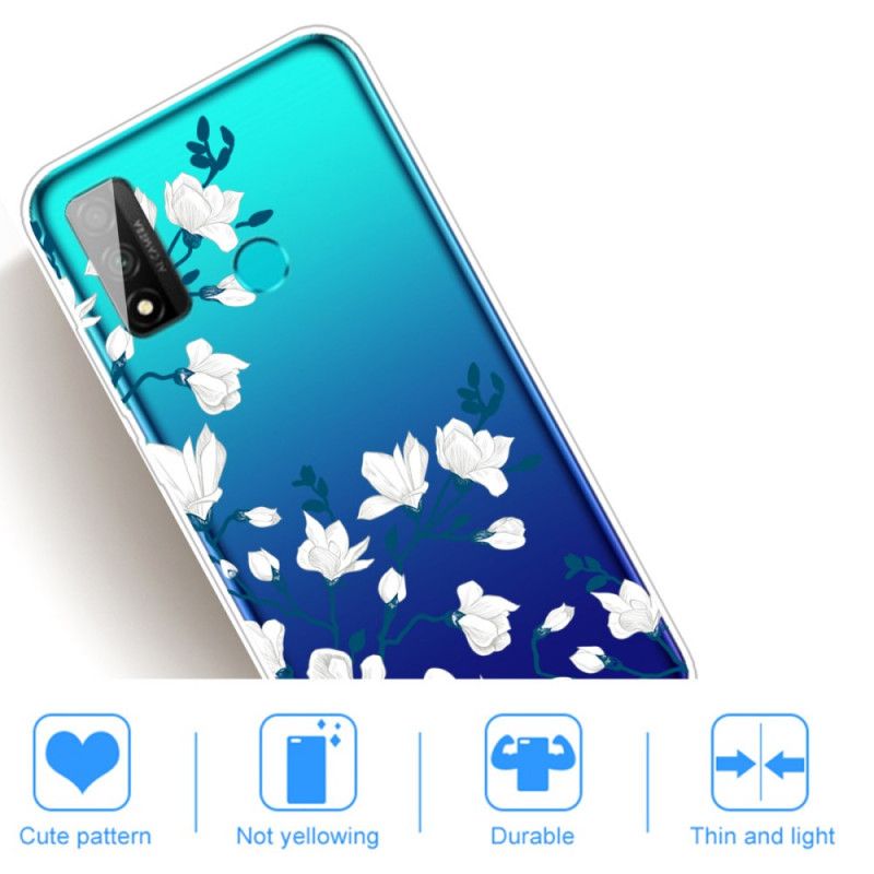 Case Kuoret Huawei P Smart 2020 Puhelinkuoret Valkoiset Kukat