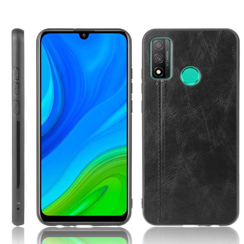 Case Kuoret Huawei P Smart 2020 Punainen Musta Puhelinkuoret Ommeltu Nahkaefekti