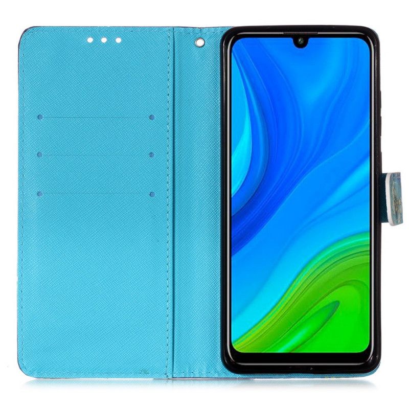 Kotelot Huawei P Smart 2020 Kultaiset Remmi-Perhoset